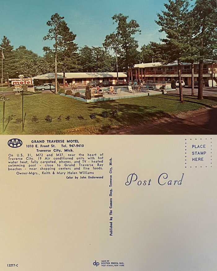 Grand Traverse Motel - Old Post Card (newer photo)